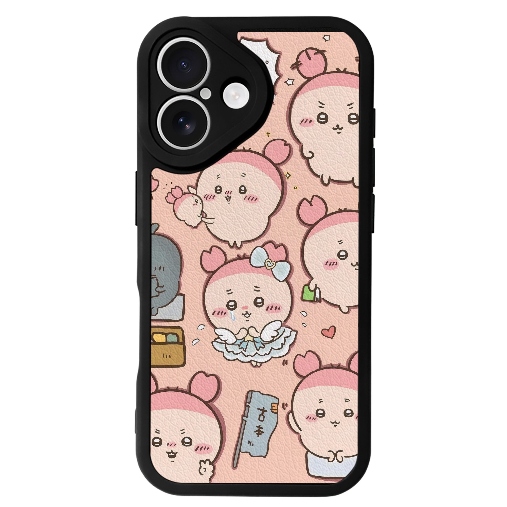（画像用） ちいかわ Chii-kawa 【iPhone 16シリーズ対応】シリコンスマホケース（レザー調） 材質：シリコン
